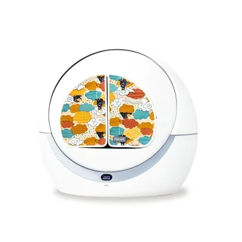

Smart Cat Litter Box Toilet Fully Enclosed Door Curtain Special Self-Deodorant Odor-Proof Average Size Customized Curtain Cat