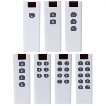 

Universal Wireless Learning Code Digital Remote Controller Transmitter 1/2/3/4/6/8/10 Channels Buttons Keypad AK-7010TX