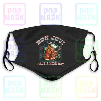 

Dust Mask with Filter Bon Jovi Have A Nice Day 2005 2006 Tourest. Xs 33"Chest Washable Reusable Mask