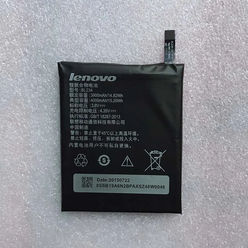 

4000mah battery for Lenovo A5000 Vibe P1M P1MA40 P70 P70t P70-T P70A P70-A BL234