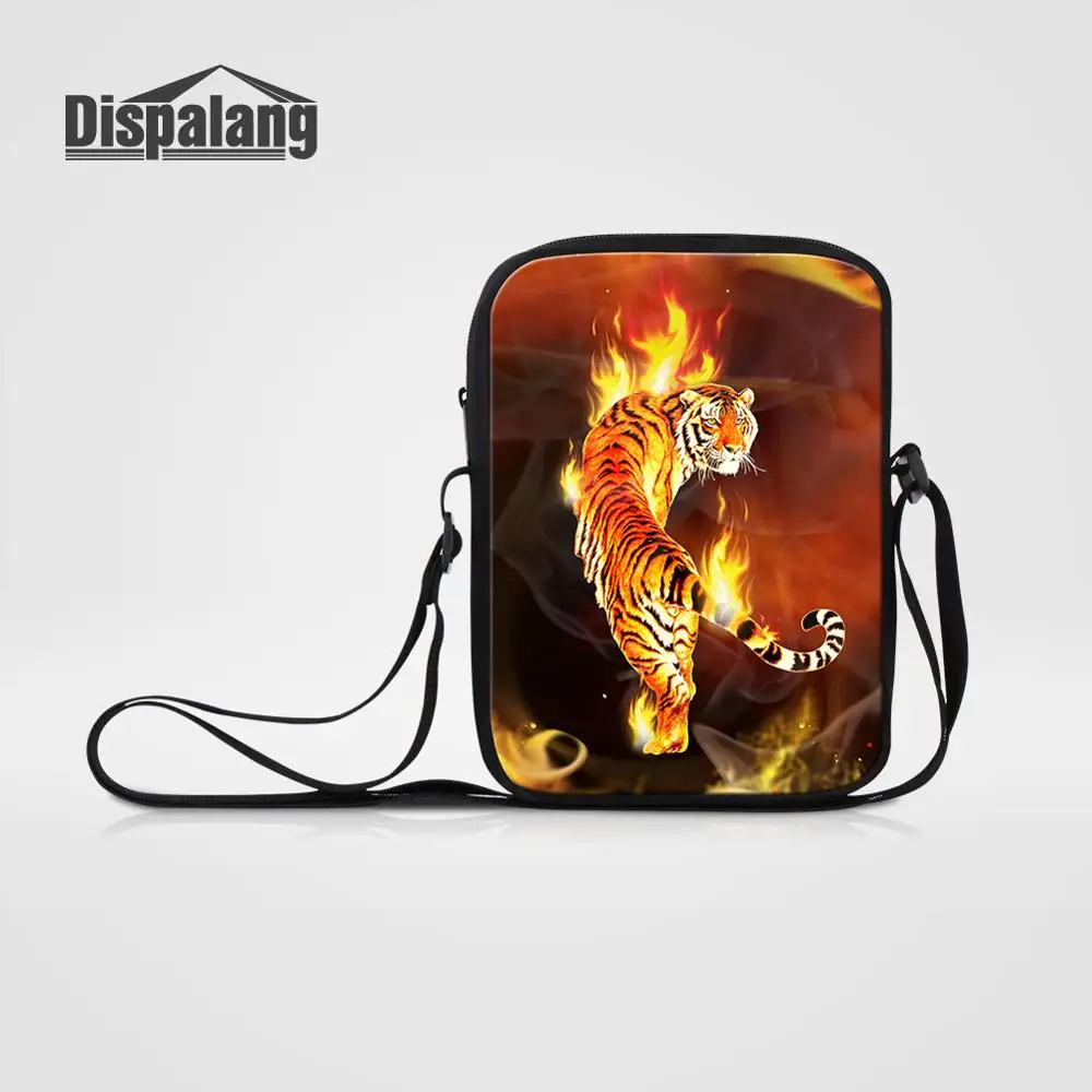 Bag54 Новые мини-сумки, мужская сумка-мессенджер, животные, лиса, лошадь, волк, печать через плечо, сумка на плечо для мужчин, повседневная, с клапаном, женский клатч - Цвет: Bag54