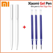 Оригинальная гелевая ручка Xiaomi Mijia, 9,5 мм, без колпачка, ручка для письма, швейцарская сменная шариковая ручка, японская синяя/черная чернильная школьная Ручка для письма