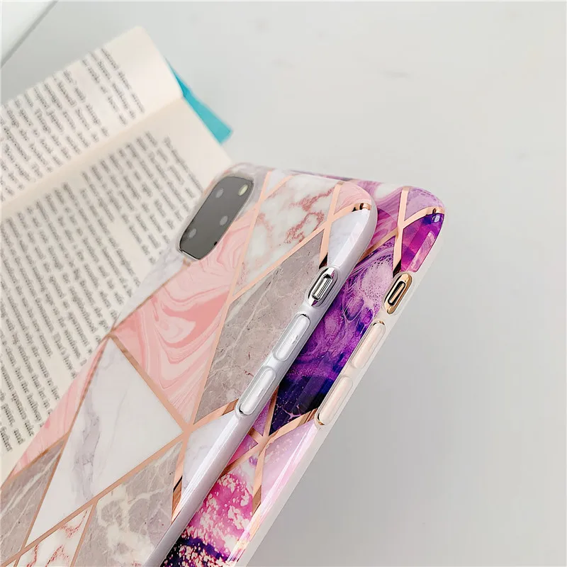 LOVECOM геометрические мраморные чехлы для телефонов iPhone 12 Mini 11 Pro Max XR X XS 7 8 6S Plus