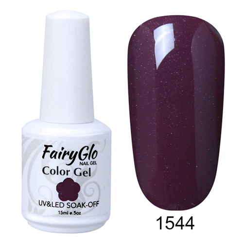1544 FairyGlo флуоресцентный неоновый УФ-гель для ногтей Дизайн ногтей гель лак замачиваемый Vernis полуперманентный лак для ногтей 15 мл - Цвет: 1544
