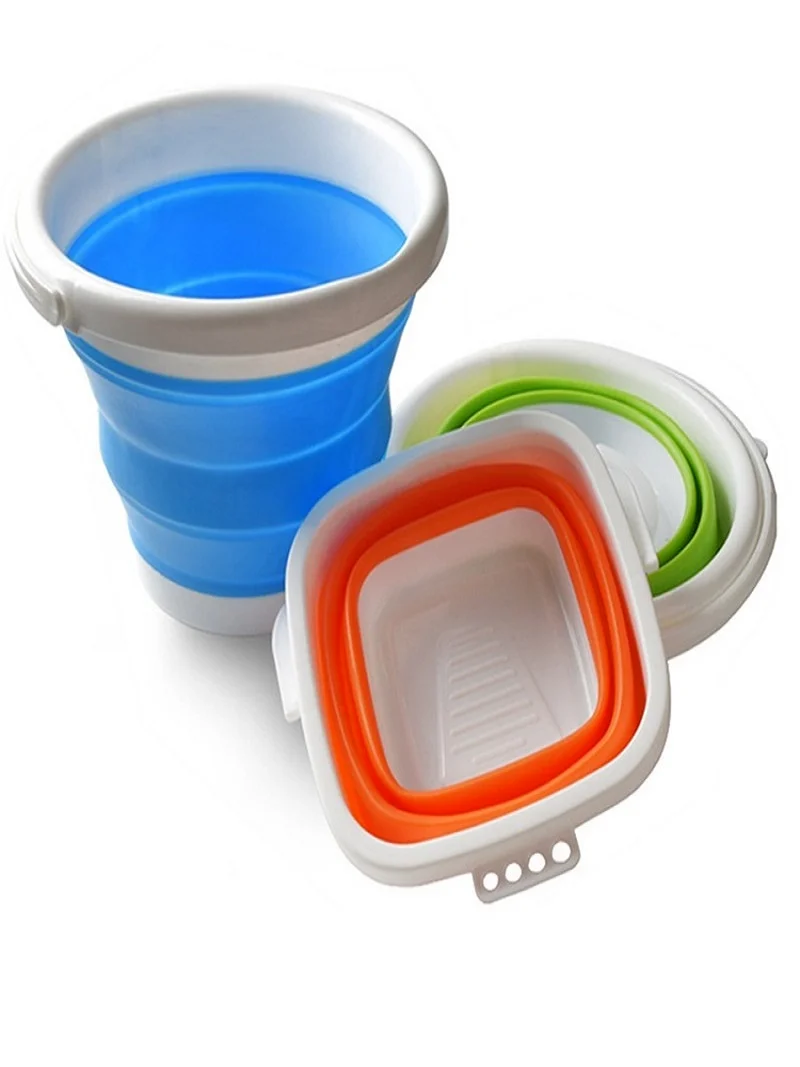 

Силиконовое ведро для рыбалки, акция, складное ведро для мойки автомобиля, уличные рыболовные принадлежности, квадратное ведро для ванной к...