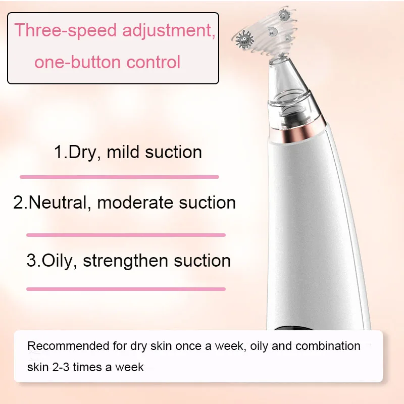 Blackhead Remover Face Cleaner Deep Pore Acne Pimple Removal Vacuum Suction Diamond Beauty Tool Facial Household SPA Skin Care