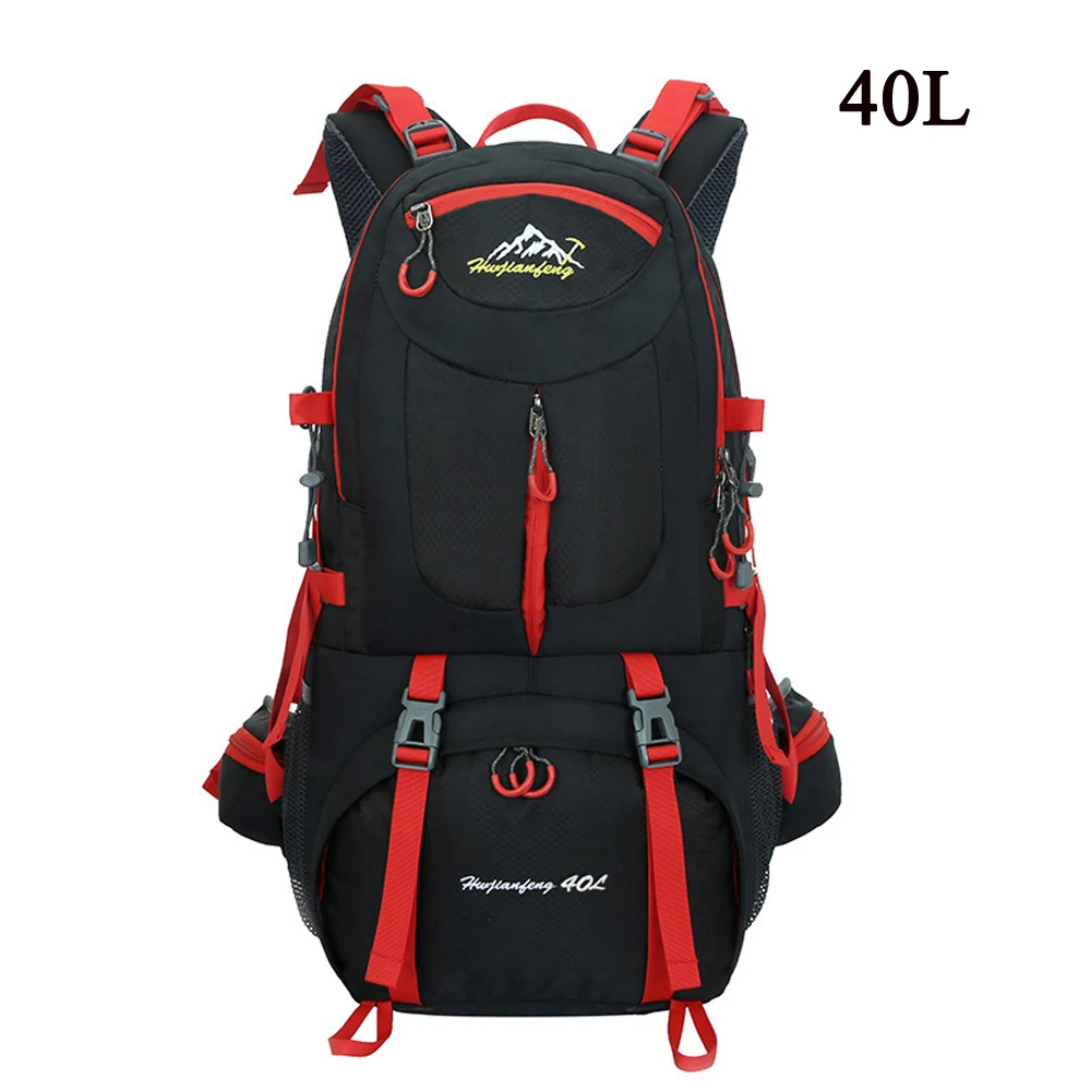 Водонепроницаемый скалолазания рюкзак 40L/50L/60LOutdoor спортивная сумка путешествия рюкзак Кемпинг Пеший Туризм рюкзак Для женщин походная сумка - Цвет: Black  40L