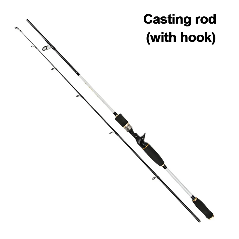 Удочка из углеродного волокна, спиннинговое литье, удочка для рыбалки, M& ML, силовая телескопическая удочка, 1,8 м, 2,1 м, 2,4 м, удочка, рыболовные снасти G4 - Цвет: Casting fishing rod