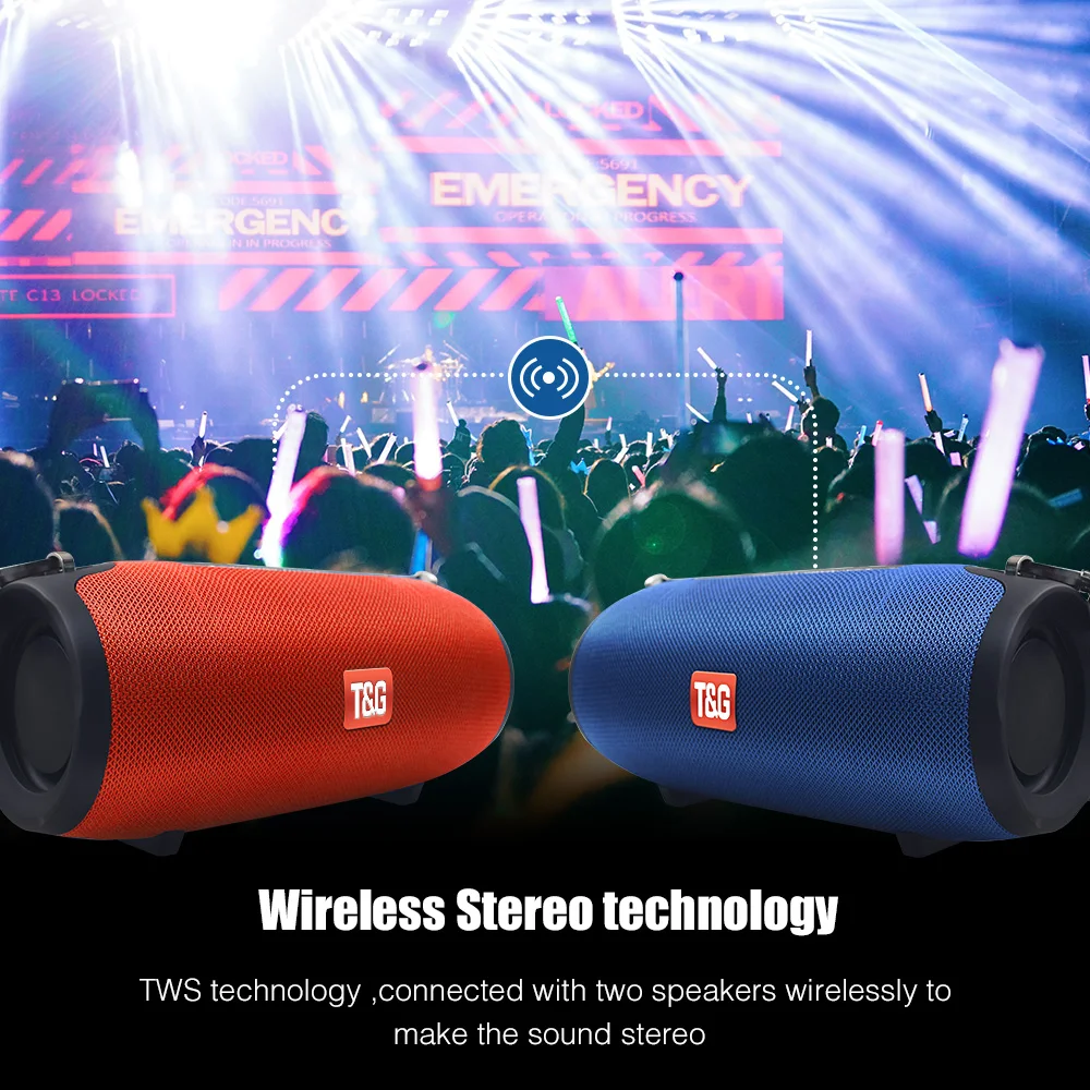 Bluetooth Speaker 40W High Power Portable Column Speaker dual diaphragm stereo subwoofer portable USB TF FM soundbo