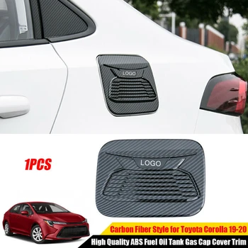 

Carbon Fiber Black Style Fuel Tank Cap Cover Decor Trim For Toyota Corolla 2019 2020 High Quality ABS Exterior Accessories