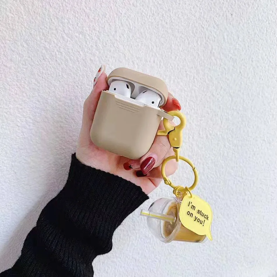 A3 Для AirPods чехол 3D Забавный милый мультфильм фрукты Рождество кулон чехол для Airpods 2/i10/i11 TWS Защитная крышка с подвеской - Цвет: A3