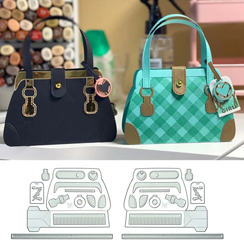 Women Handbag Bag Shape Metal Cutting Dies For Scrapbooking Stencil