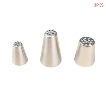 

3pcs/set Stainless Steel Icing Piping Tips Nozzle Cake Decorating Pastry Cookie Cream Baking Tools DIY Supplies H7EA