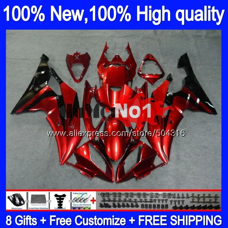 YZF600 для YAMAHA YZF-R6 YZF-600 YZF 600 R 6 37MC. 4 темно-красный YZF R6 YZFR6 2008 2009 2010 2011 2012 08 09 10 11 12 обтекатель