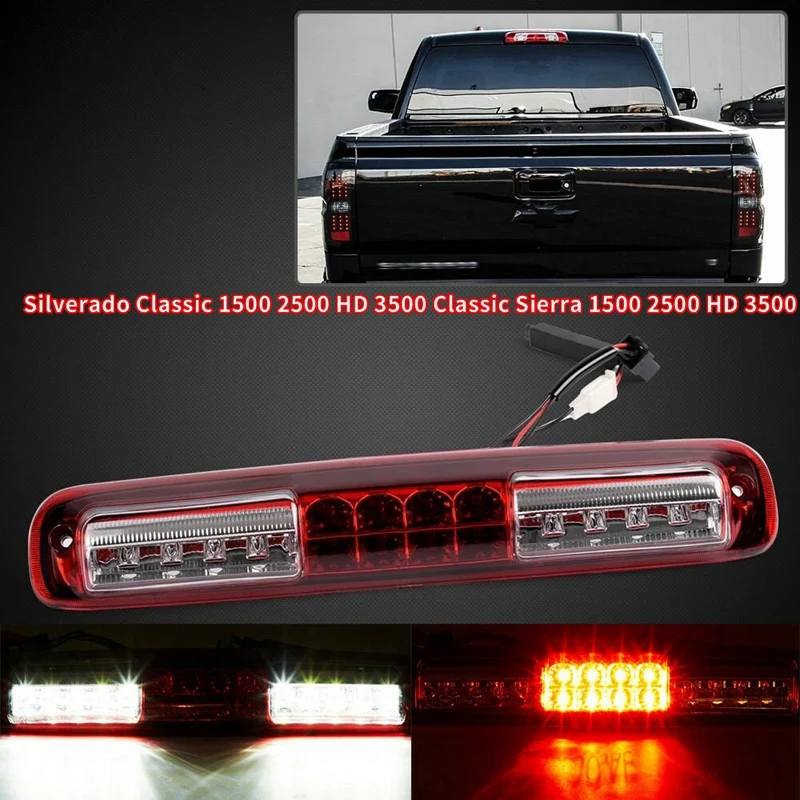 Third Brake Light LED Stop Tail Lamp High Mount for Chevy Silverado GMC Sierra 1999-2006 Red | Автомобили и мотоциклы