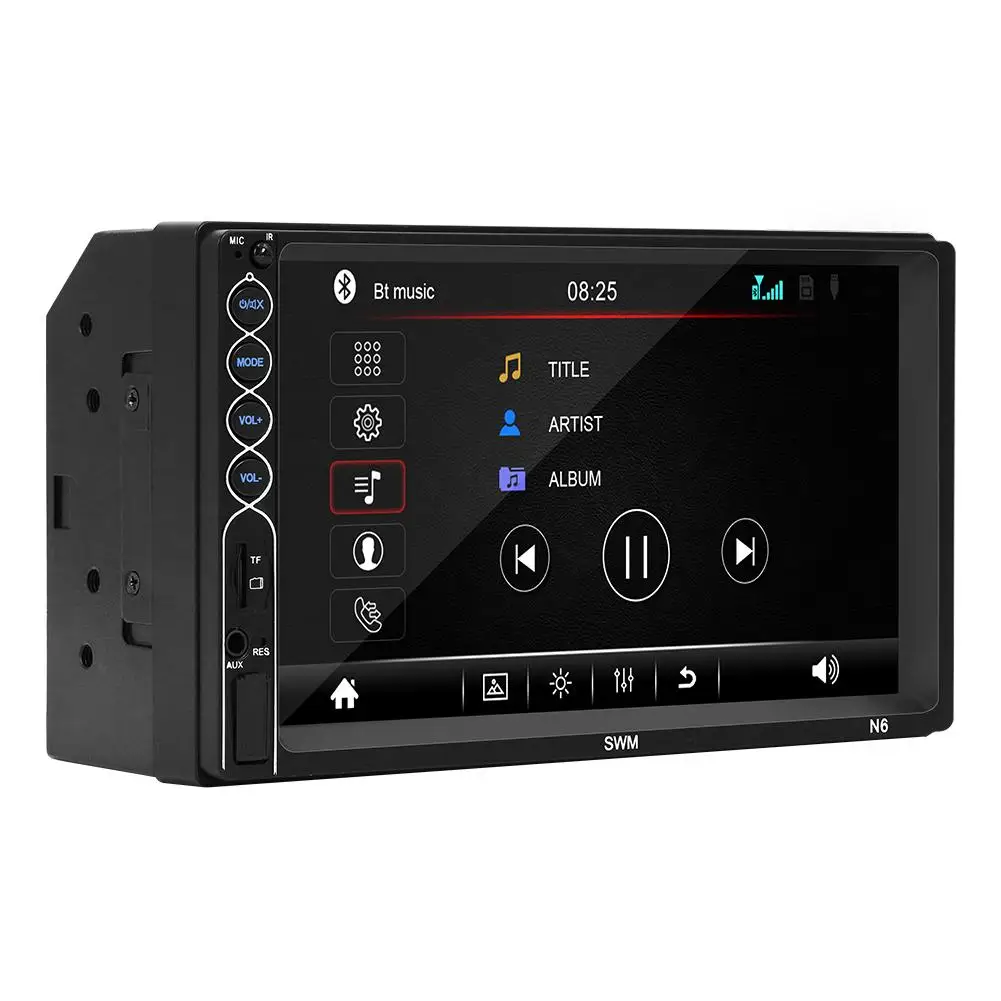 7 дюймов Bluetooth стерео радио плеер с сенсорным экраном 2 Din HD Mp5 плеер поддерживает IOS/Android телефон зеркало соединение