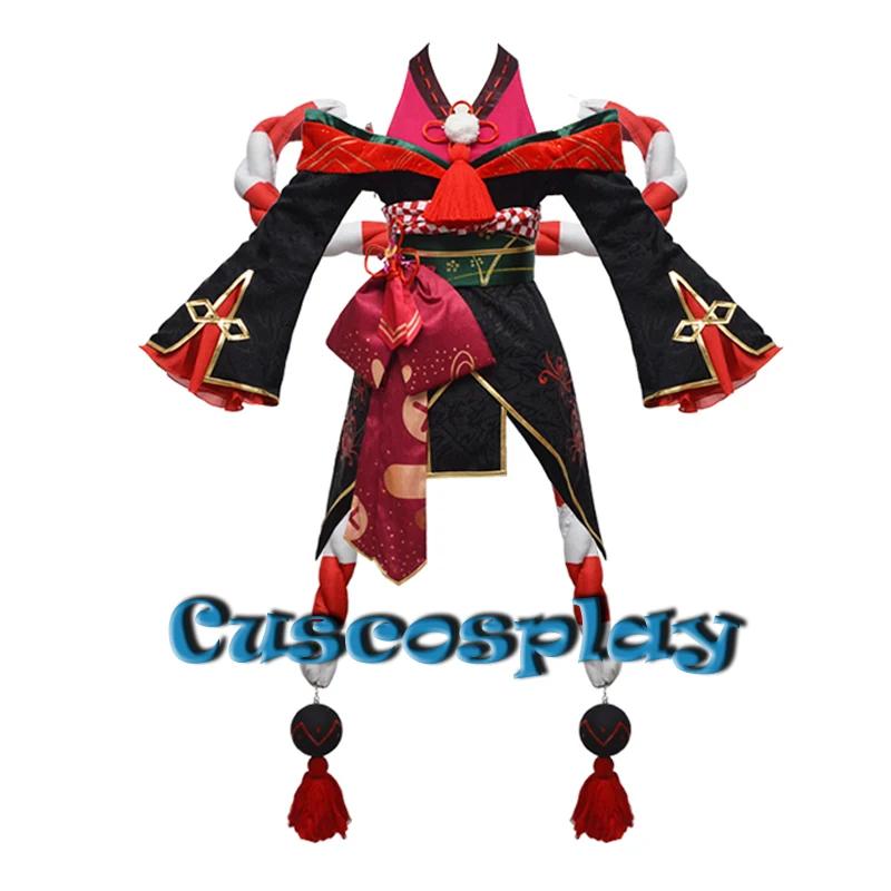 Anime Vtuber Hololive Nakiri Ayame Cosplay Costume Spirits Kimono