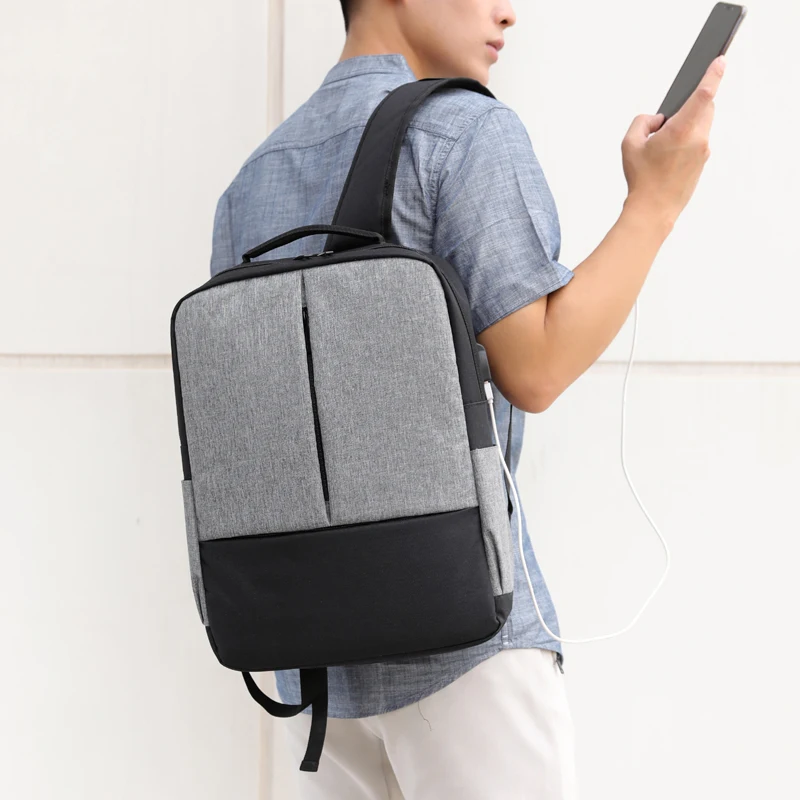 FengDong минималистичный школьный рюкзак для мальчиков, Студенческая сумка для ноутбука, 15,6 водонепроницаемые школьные рюкзаки для подростков, мужская сумка