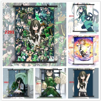 

Boku no Hero Academia Asui Tsuyu Uraraka Ochako HD Print Wall Poster Scroll