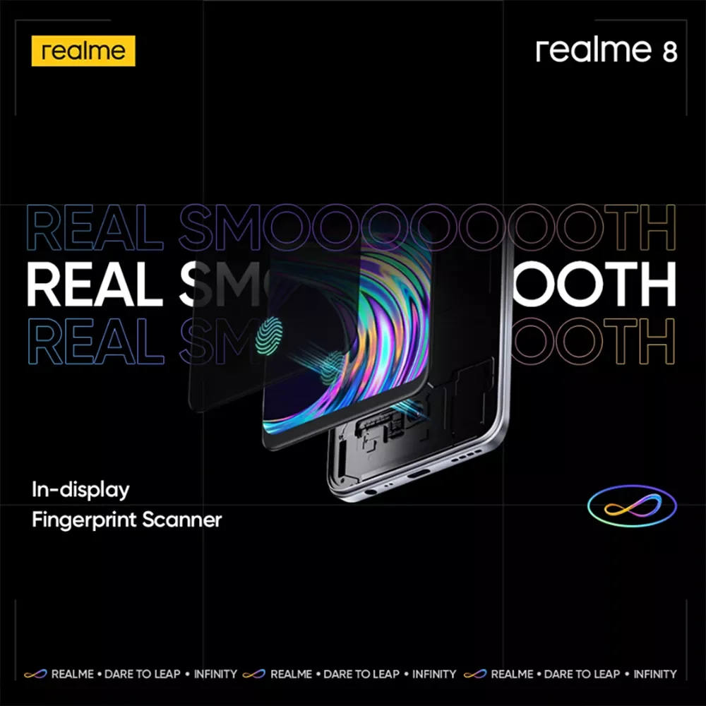 Realme-teléfono móvil inteligente 8, versión Global, 6GB/8GB, 128GB, Helio G95, Pantalla AMOLED de 6,44 pulgadas, cámara cuádruple de 64MP, carga rápida 30W, NFC - Imagen 6