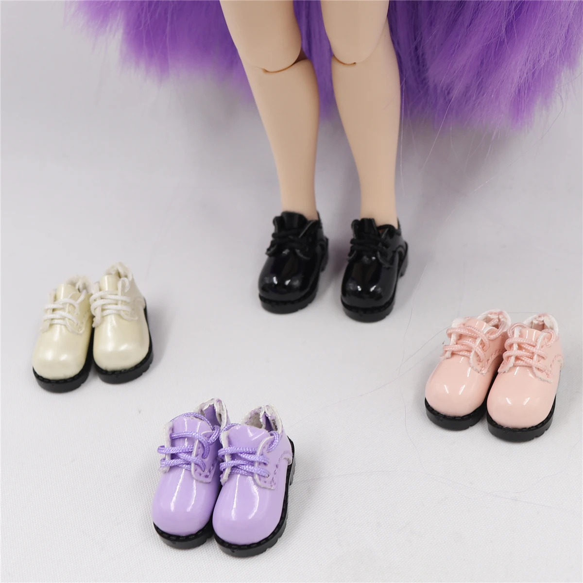 Neo Blythe Doll Lace-up Leatherette Shoes 2