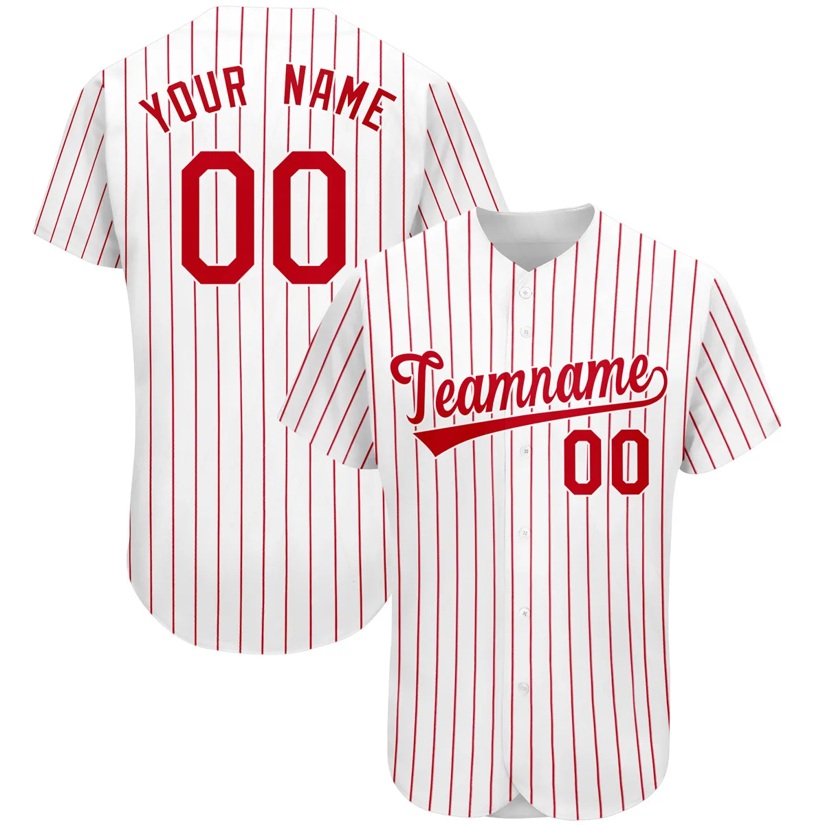 Personalized Baseball Jersey Shirts Print Team Name and Number Quick-Dry Hip hop Sportswear for Men/Women/Kids