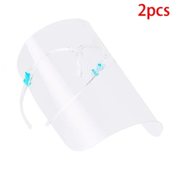 

2pcs Face Shield Frame Visor Cover Safety Kitchen Cooking Anti-Oil Splash Clear Face Shield Kitchen Protector