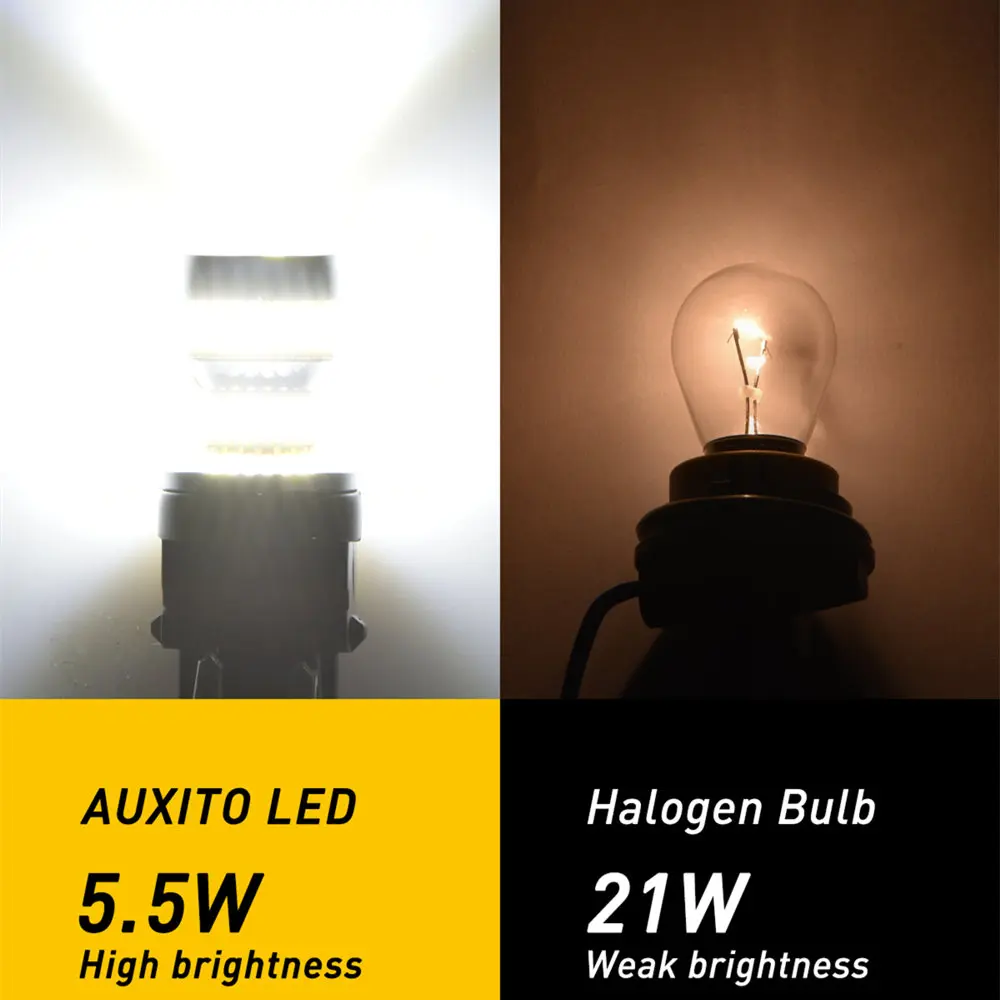 AUXITO T25 LED ����Ʈ����Ʈ 3157 Canbus NO Hyperflash P27/7W ���� �ڵ��� DRL ���� ��ġ �극��ũ Revese ����Ʈ ��ȣ ���� 12V ���
