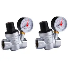 DN15/20 снижение давления воды клапан регулятор 3/4 латунь Coopper Chrom с манометром 94 шт