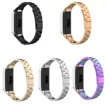 

Stainless Steel Press Buckle Wrist Strap Band for Samsung Galaxy Fit SM-R370