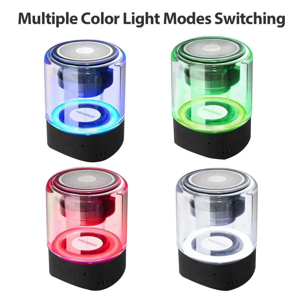 Fineblue MK22 TWS мини беспроводной Bluetooth динамик 4 цвета светодиодный светильник для дыхания мега бас стерео Соединительный динамик