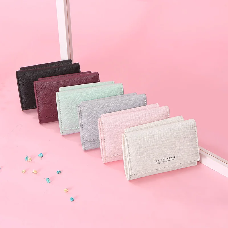 Бренд Trifold женский кошелек с кошельком для монет сзади шикарный лаконичный стиль маленькие кошельки женские высококачественные дамские сумочки