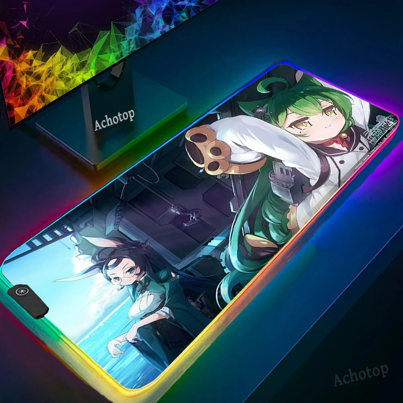 

Игровой коврик для мыши, 900x400 мм, RGB, цвет азурный Лейн, компьютерный коврик для мыши, очень большой резиновый скоростной Настольный коврик дл...