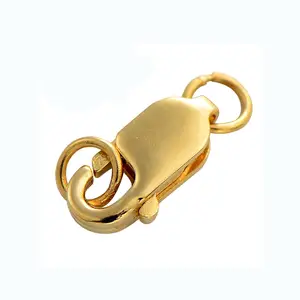 18K Gold Lobster Clasp 750 Stamp 8-10mm – RainbowShop for Craft