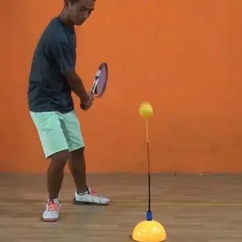 

Portable Tennis Trainer Practice Rebound Training Tool Professional Stereotype Swing Ball Machine Beginners Self-study Accessory