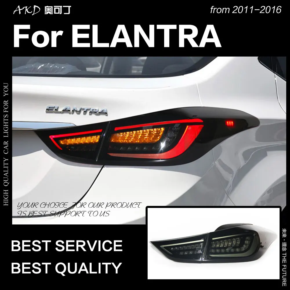 AKD автомобильный Стайлинг для Hyundai Elantra задсветильник s MD светодиодный задний