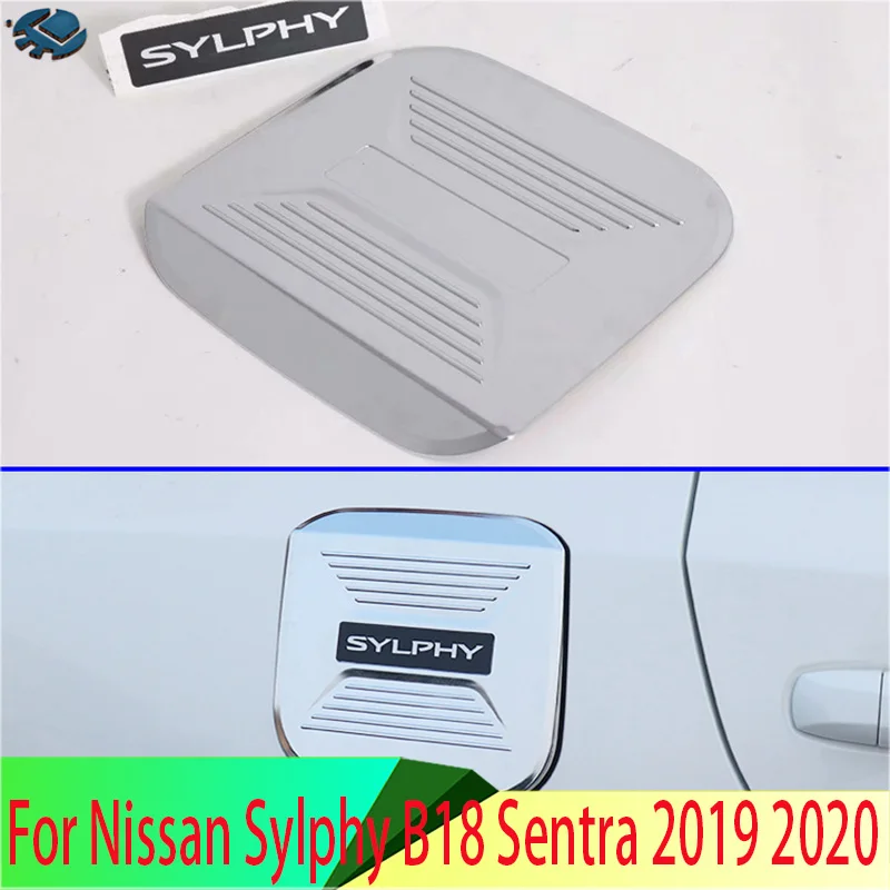 Крышка топливного бака для Nissan Sylphy B18 Sentra 2019 2020 АБС-пластик хромированная |