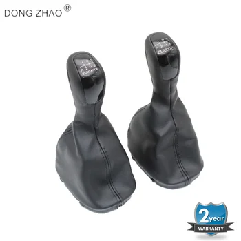

5 Speed 6 Gear Car Shift Gear Knob With Leather Boot Cover Case For Mercedes Benz C Class W203 S203 Classic Avantgarde Elegance