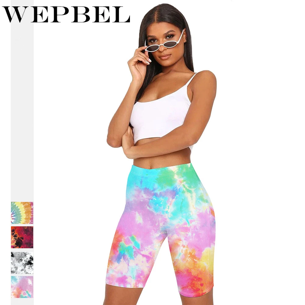 Summer Fashion Skinny Pants Women Elastic Waist Capri Leggings Tie Dye Print Casual Pants Sport Bike Running Sportswear Leggings Summer Fashion Skinny Pants Women Elastic Waist Capri Leggings Tie Dye Print Casual Pants Sport Bike Running Sportswear Leggings