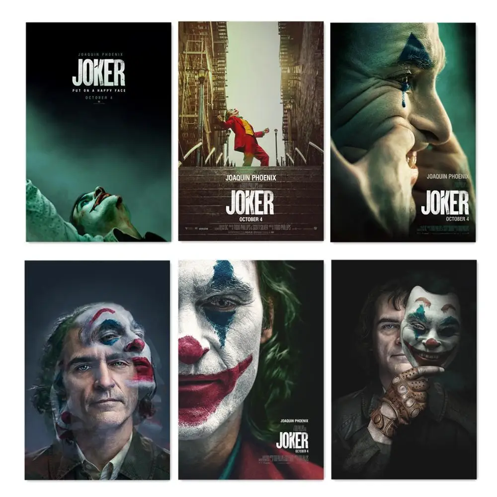 Картина плакат с джокером Joker оригинальными мотивами картина из комиксов постеры