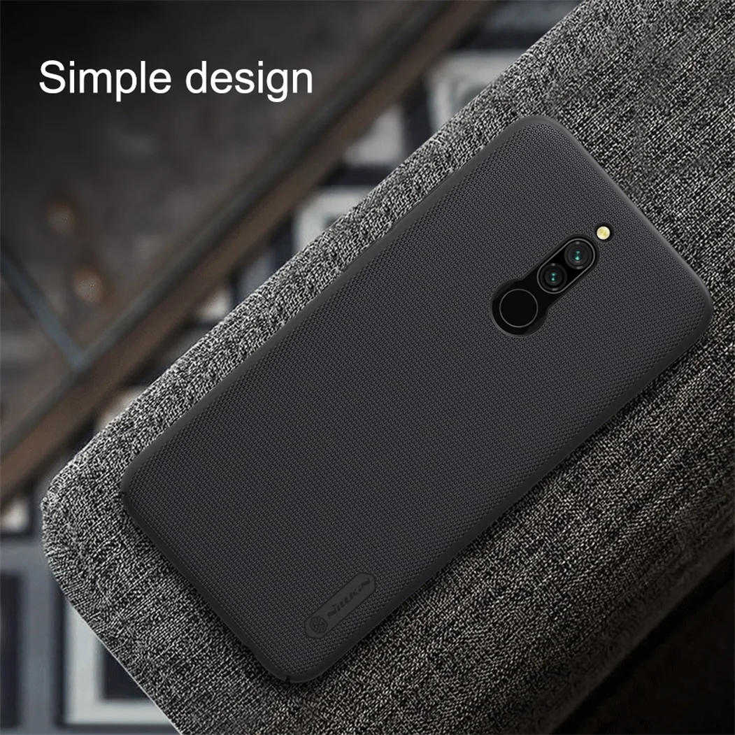 Чехол для Xiaomi Redmi 8, 8A, чехол Nillkin, суперматовый, жесткий, PC, Черная задняя крышка, защитный чехол для телефона, для Xiaomi Redmi8