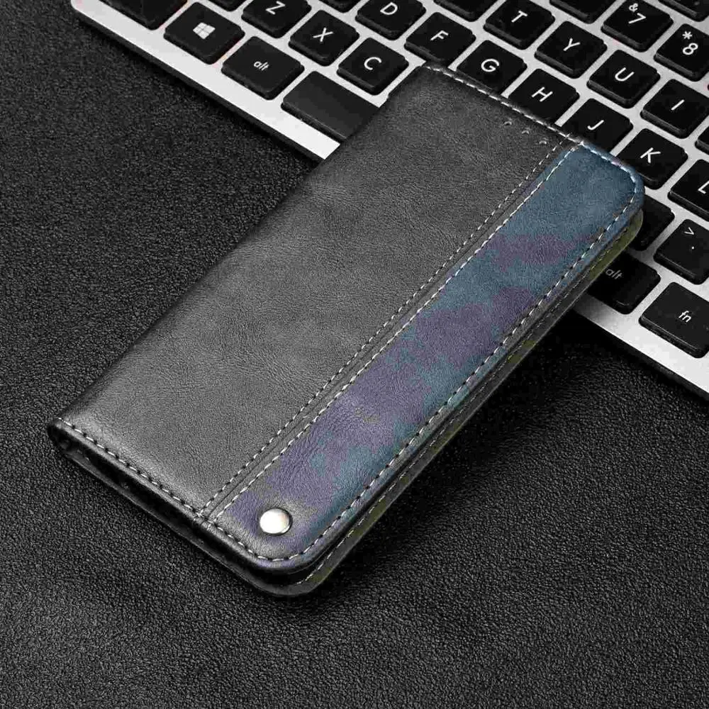 Роскошный кожаный флип-чехол для samsung Galaxy S7 edge S8 S9 S10 Plus S10 5G Lite S10E держатель для карт Телефон кошелек силиконовый мягкий чехол - Цвет: Синий