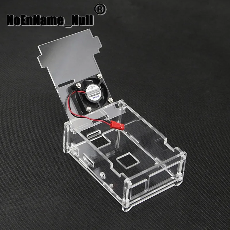 

Acrylic Transparent Case For Raspberry Pi 3 with CPU Cooling Fan With Screws dropshipping