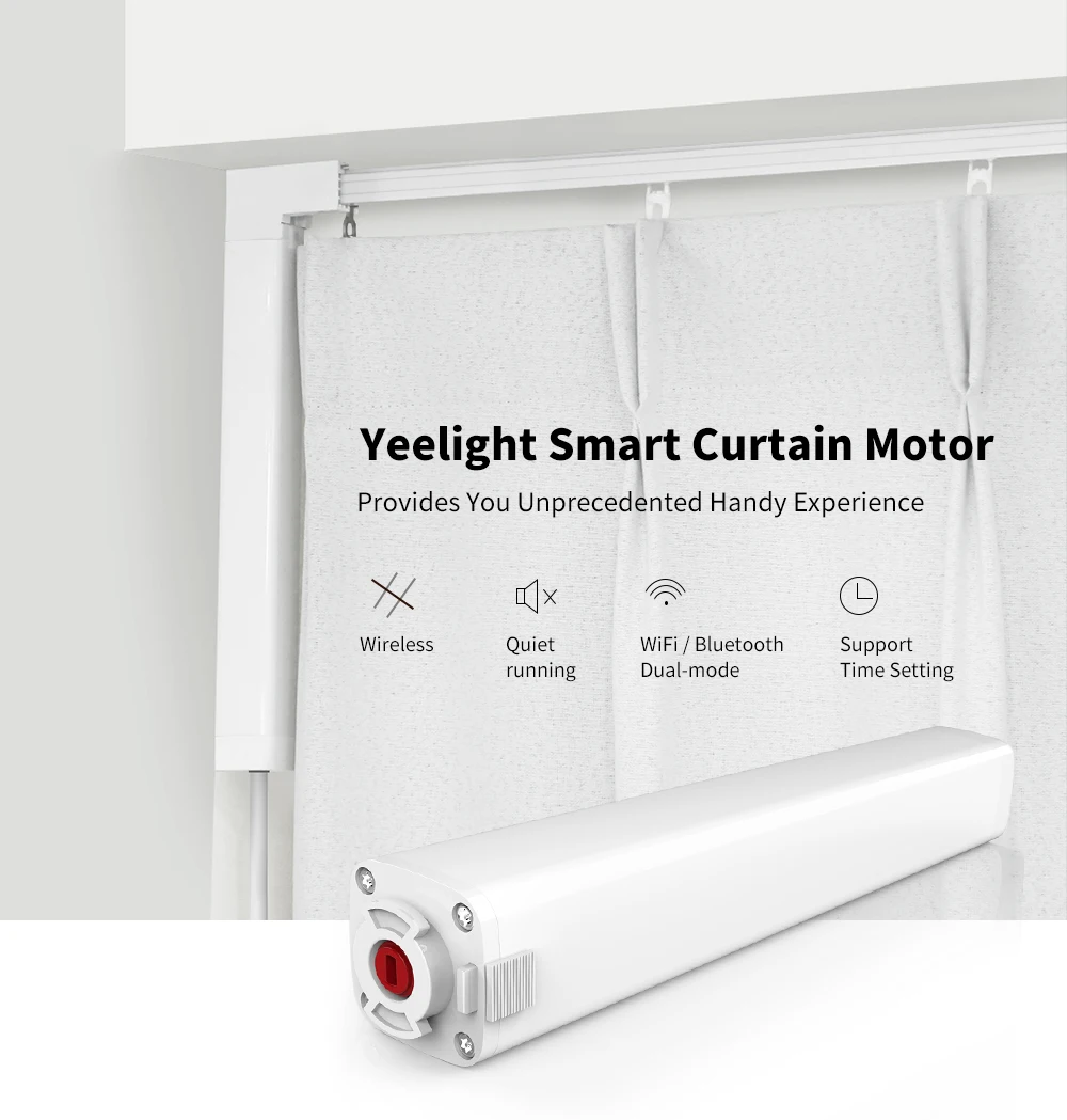 Yeelight двухрежимный смарт-контроль шторный Мотор поддержка Mijia Xiaoai помощник Голосовое управление для Xiaomi Умный дом wifi