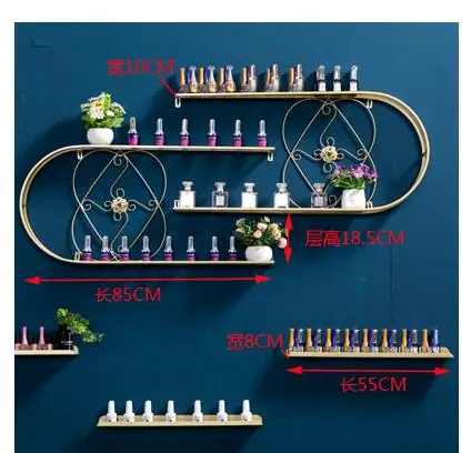 Европейская знаменитости, демонстрационная полка для ногтей, Настенная косметика, демонстрационная полка масло для ногтей, клей, полка для лака для ногтей