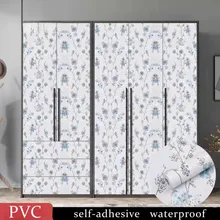 

Decor Floral Sticker Peel And Stick Self Adhesive Film Vinyl Murals Removable Wallpaper For Bedroom Wall Papers Home Decoration