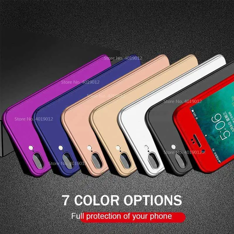 Чехлы с полным покрытием 360 градусов для телефонов iPhone 7 8 6 6s Plus 5s чехлы 12 11 Pro Max X XR XS
