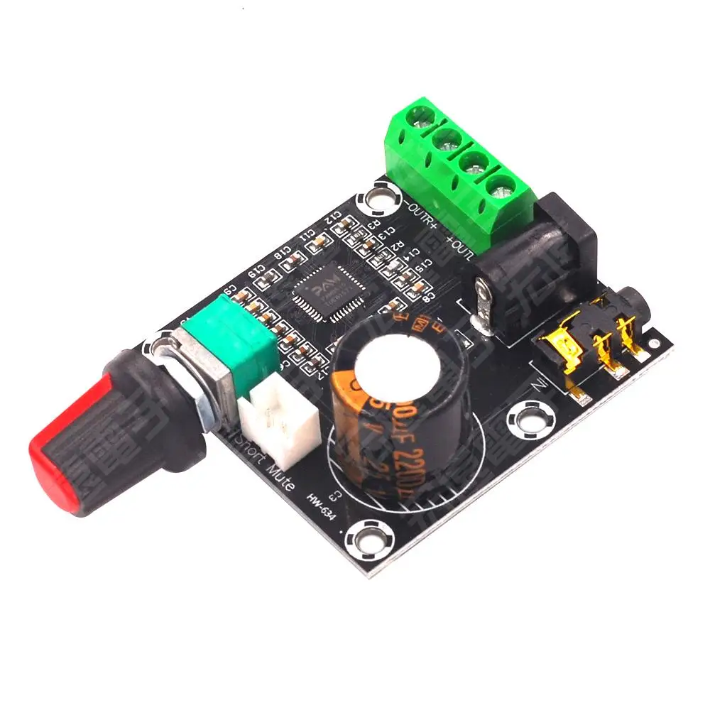 

12V Mini Hi-Fi PAM8610 Audio Stereo Amplifier Board 2X10W Dual Channel D Class Module