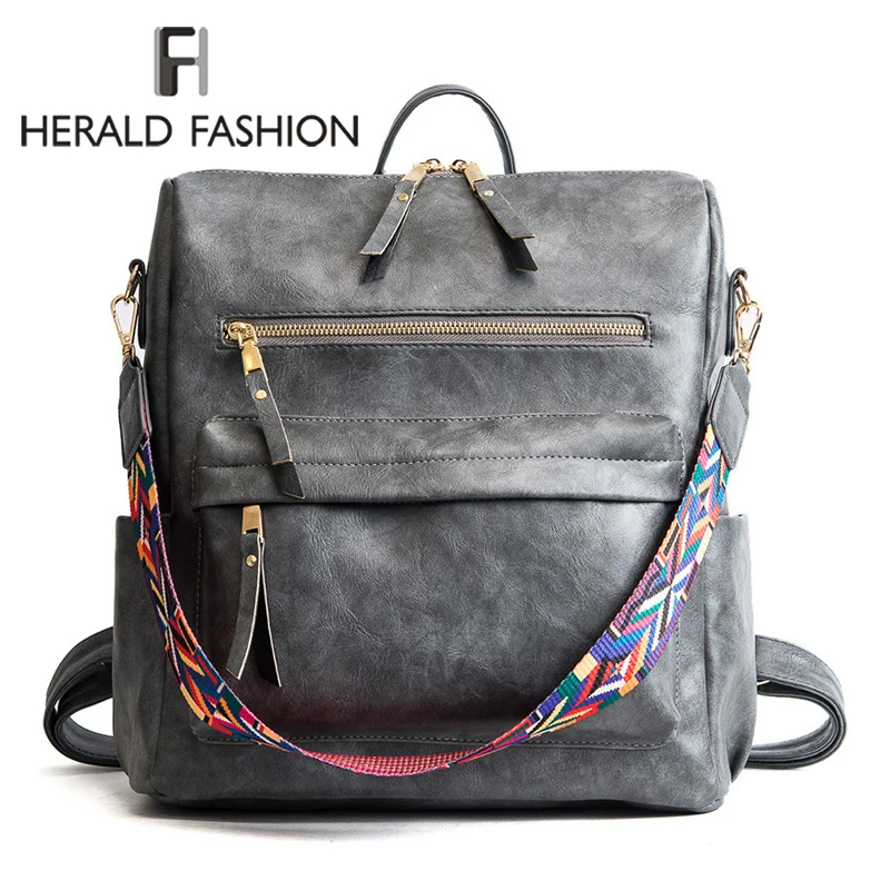 Herald Fashion в богемном стиле Стиль сумка на плечо кожзам для путешествий рюкзак