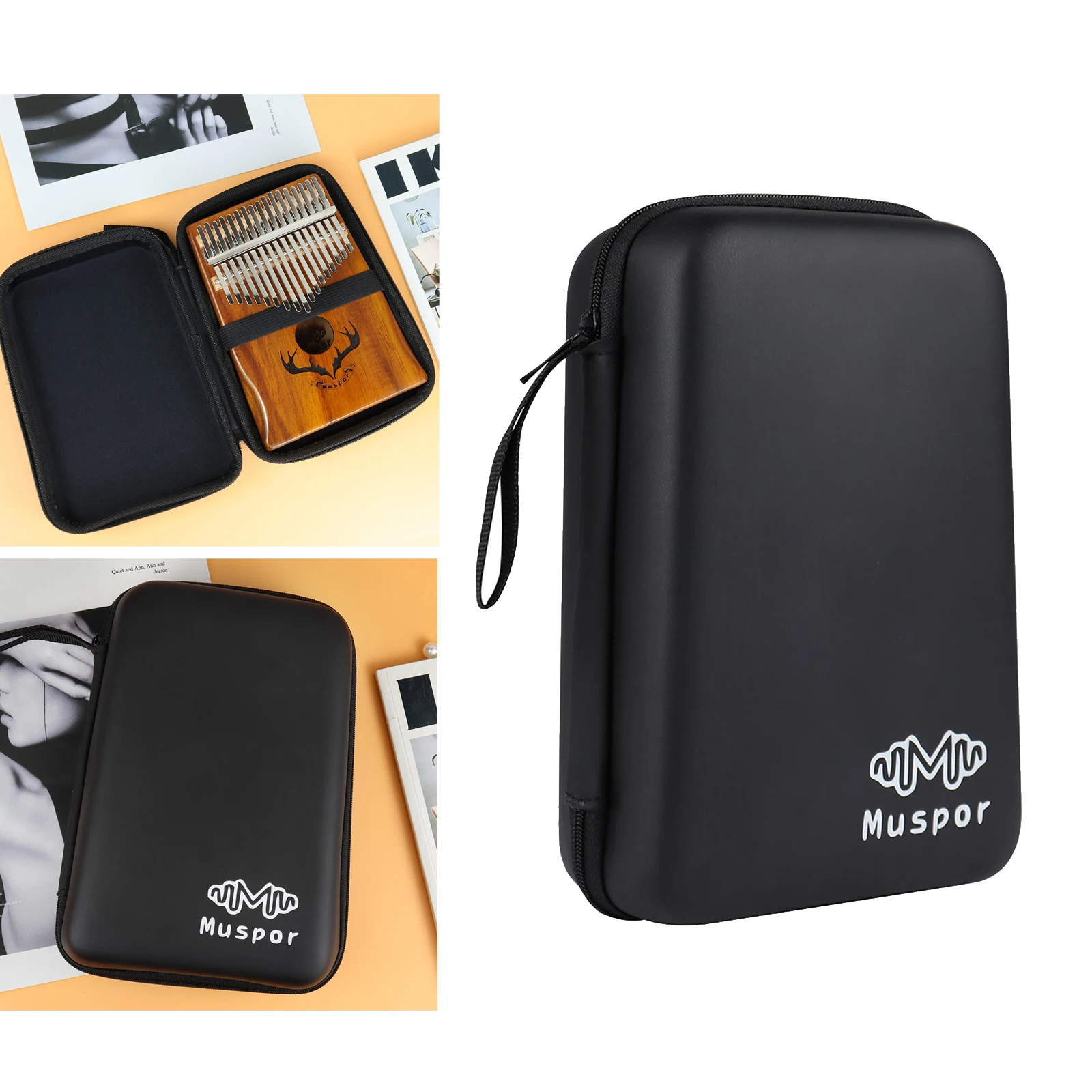 Portable Kalimba Storage Bag for 10/17/21-Keys Percussion Thumb Piano Gig Bag Birthday Present for Kids Adult Beginners